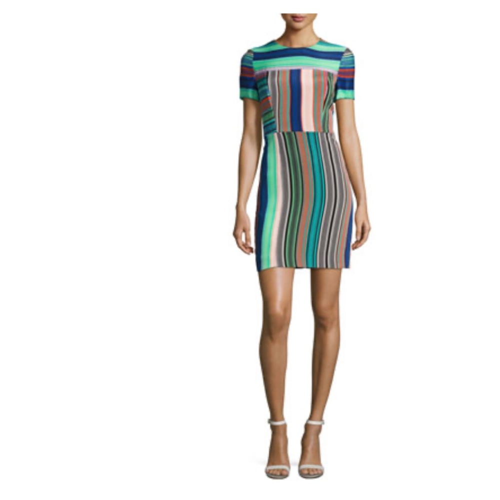 Diane Von Furstenberg DvF Striped Dress $395 sz 4 (like new!)